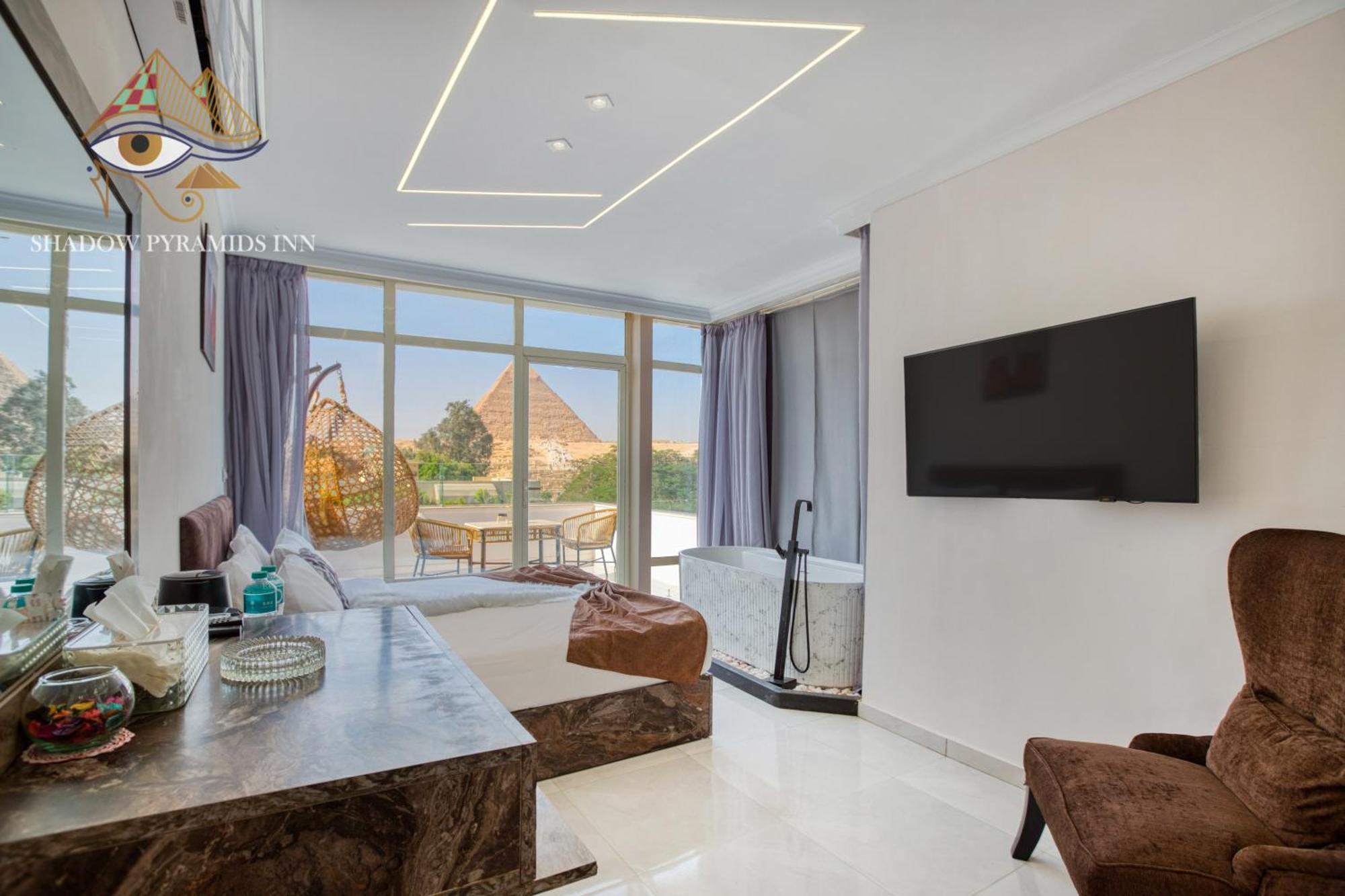 Shadow Pyramids Suites And Jacuzzi Kafrat al Jabal Екстер'єр фото